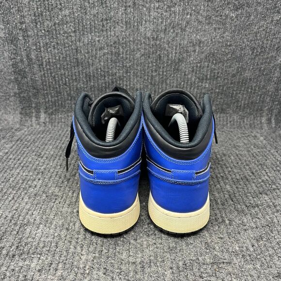 Nike Air Jordan 1 Mid Hyper Royal Blue Black Shoes Women’s 8.5 (7Y) 554725-077 - Picture 4 of 8